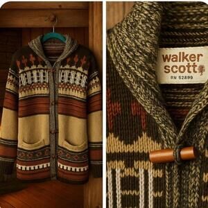 Women's Multi and Brown Cardigan